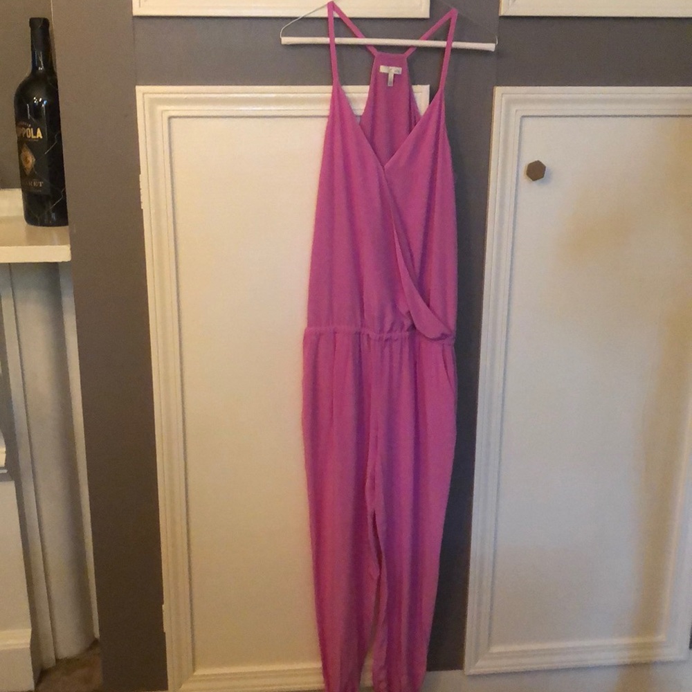 Joie Silk Siet Jumpsuit in Verbena